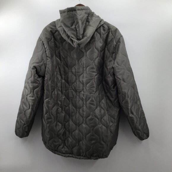 Zero Foxtrot Green/Gray Quilted Hooded Men's Jacket - Picture 2 of 12